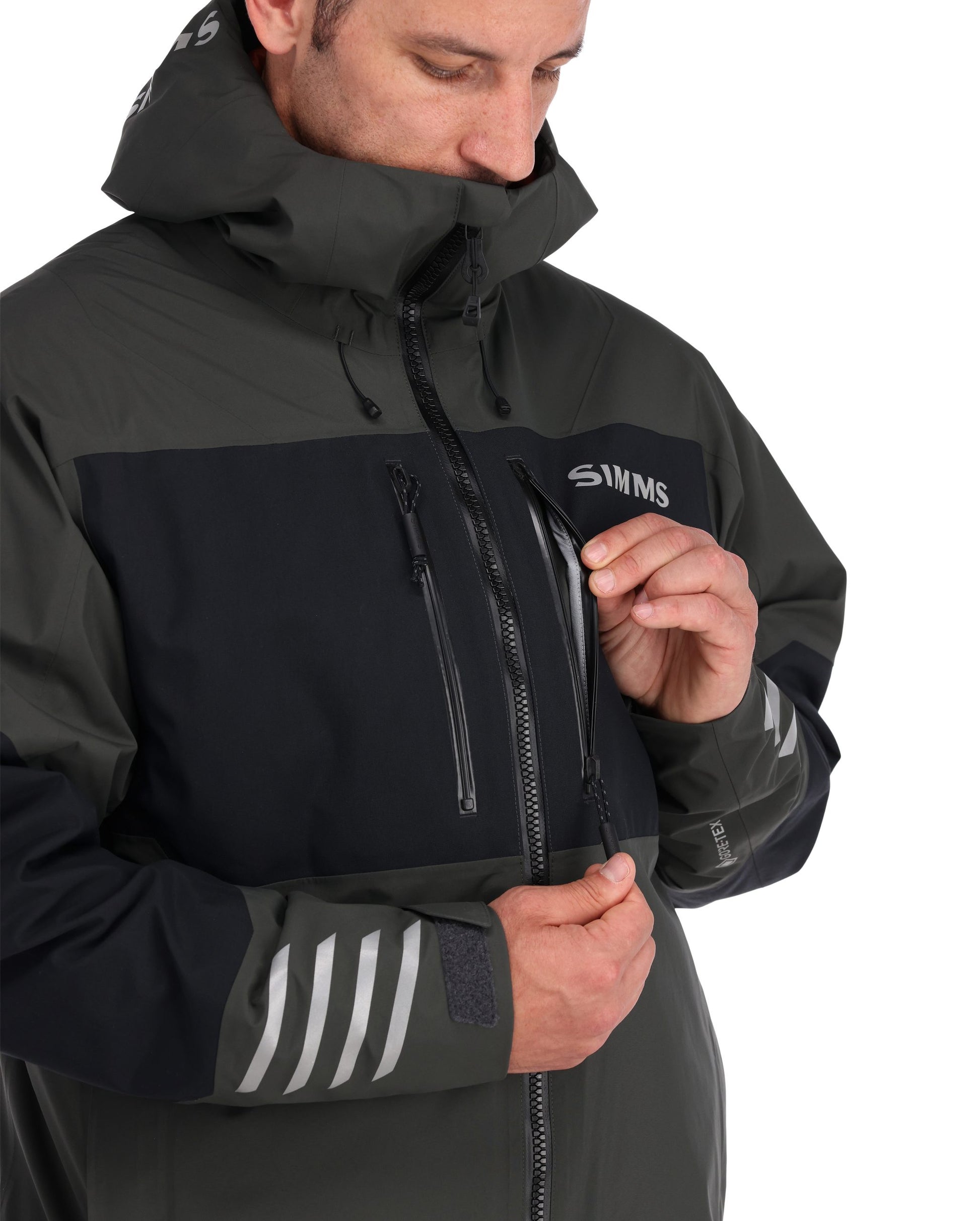 SIMMS MANTEAU GUIDE IMPERMÉABLE ISOLÉE, CARBONE image 5