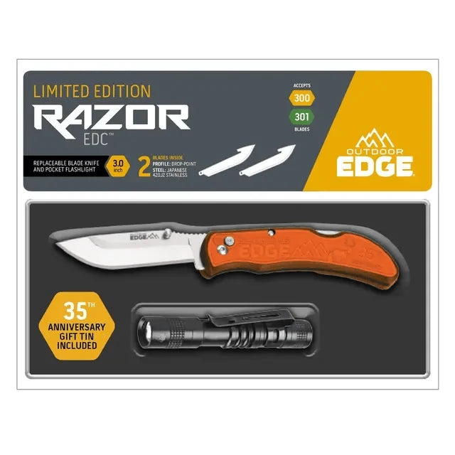 OUTDOOR EDGE RAZOR EDC LITE 35E ANNIVERSAIRE COUTEAU PLIANT